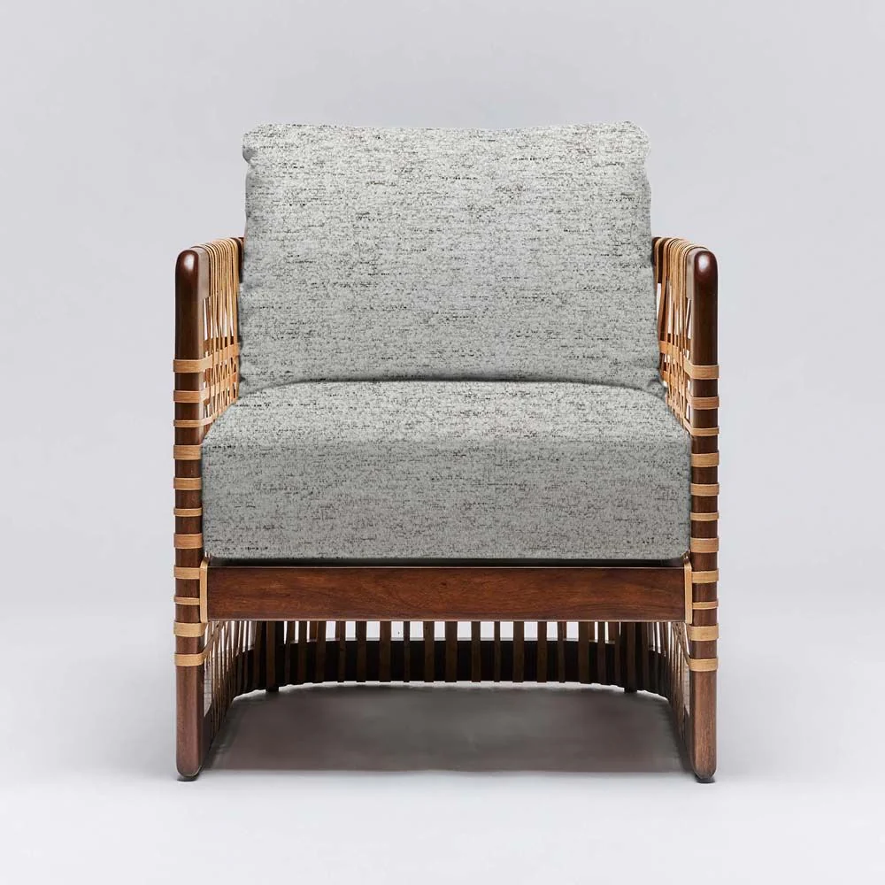 Interlude Palms Lounge Chair Chestnut - Image 8