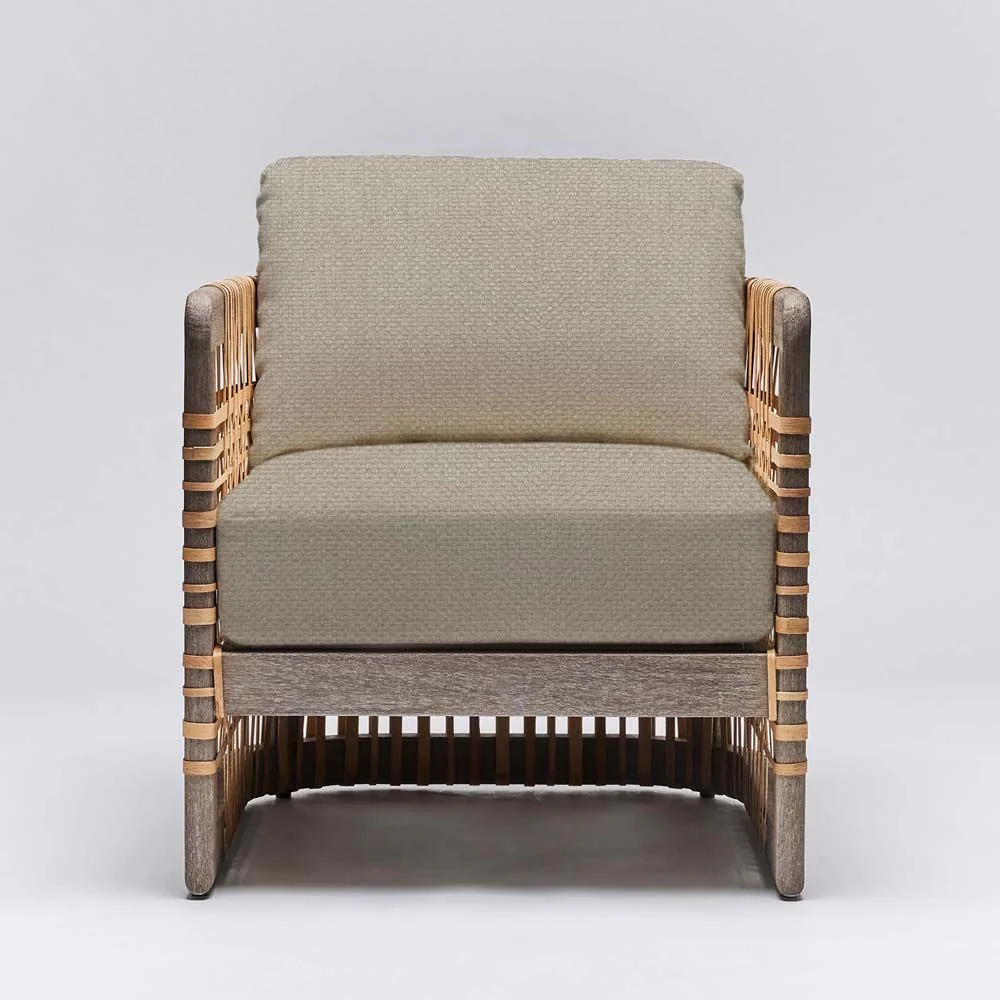 Interlude Palms Lounge Chair Grey Ceruse - Image 10