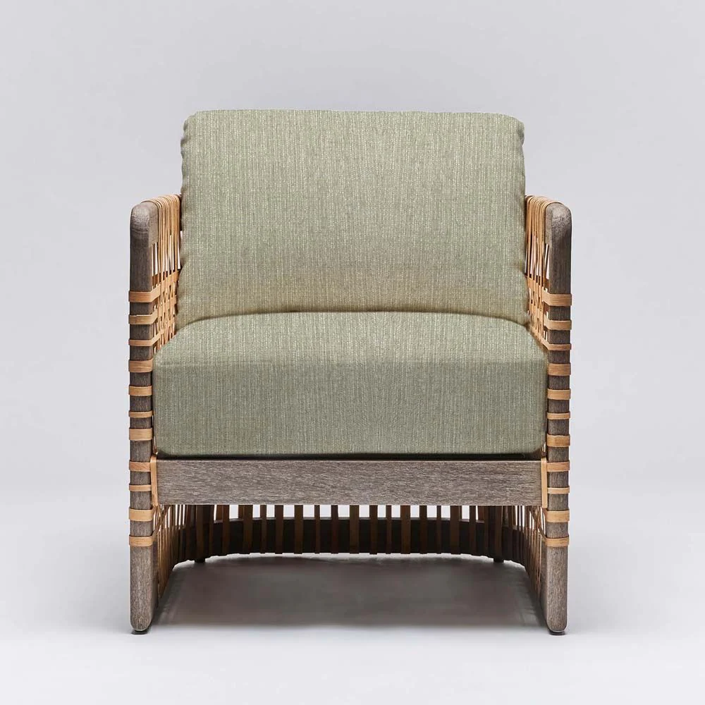 Interlude Palms Lounge Chair Grey Ceruse - Image 11