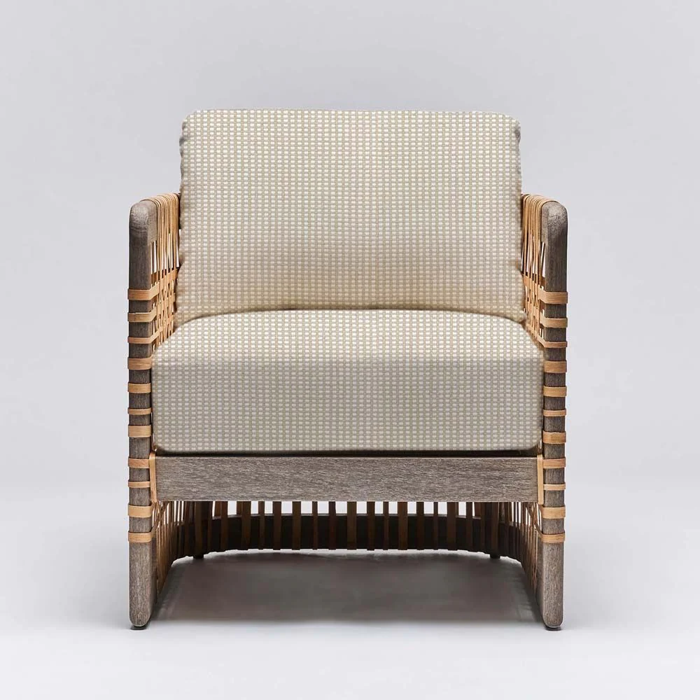 Interlude Palms Lounge Chair Grey Ceruse - Image 12