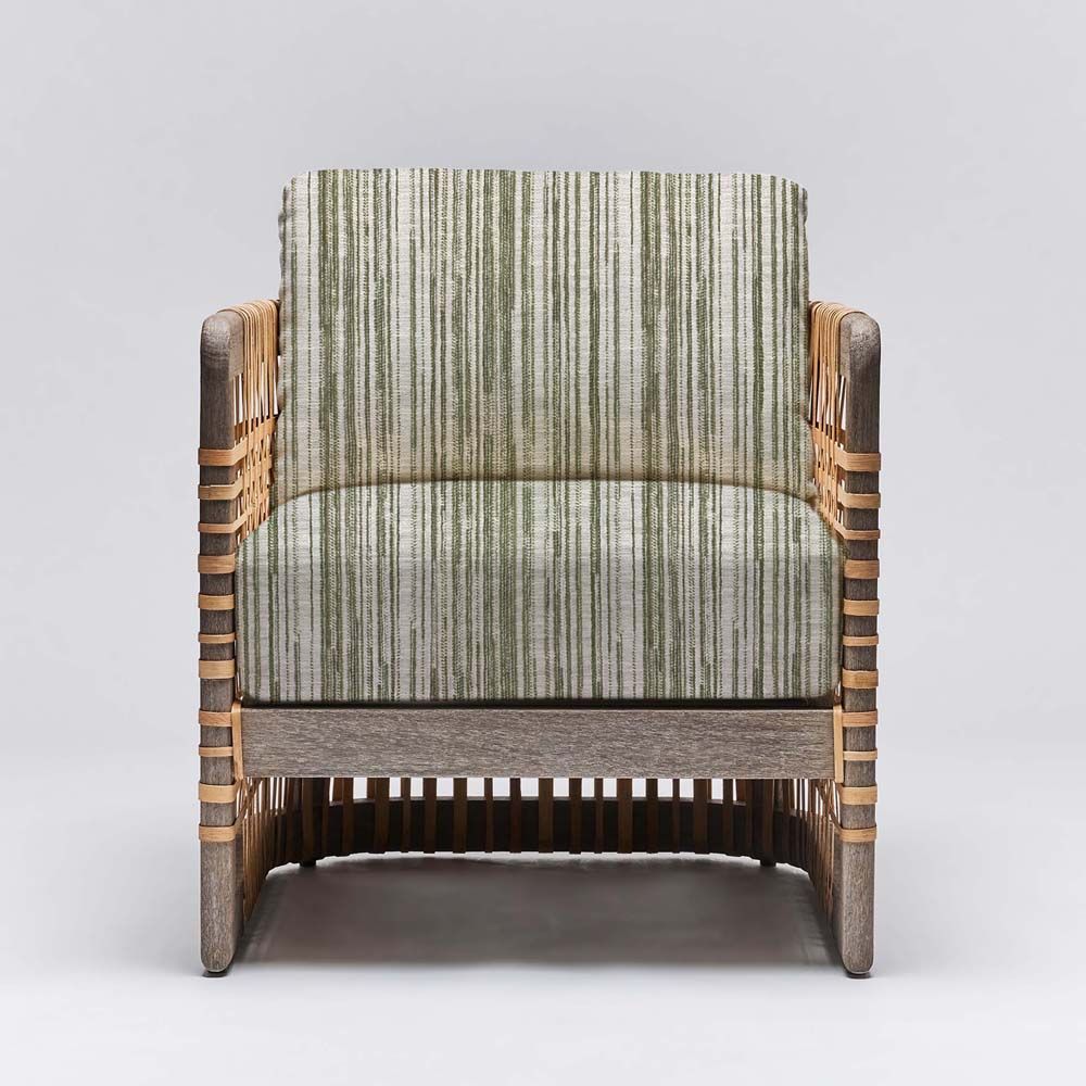 Interlude Palms Lounge Chair Grey Ceruse - Image 5