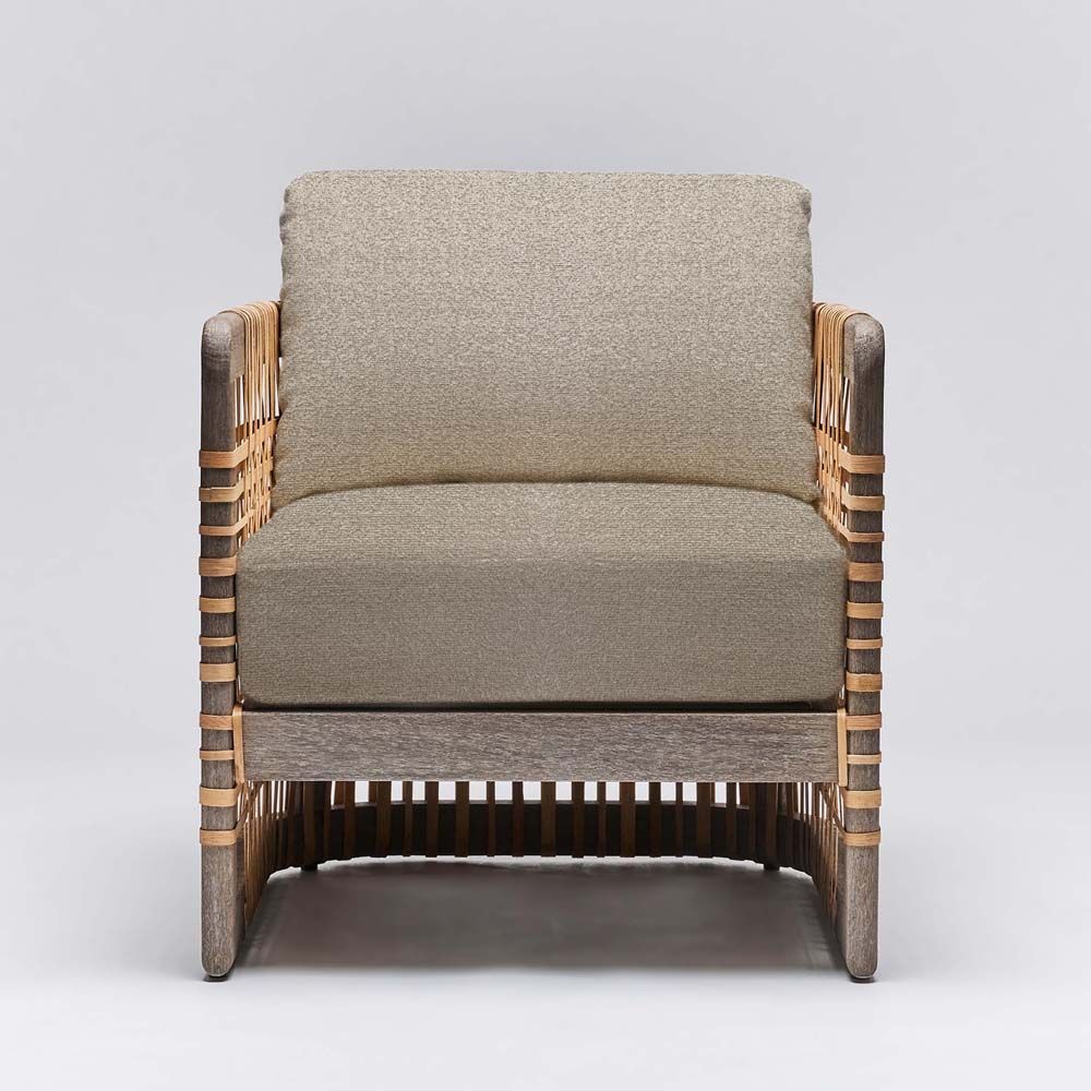 Interlude Palms Lounge Chair Grey Ceruse - Image 6