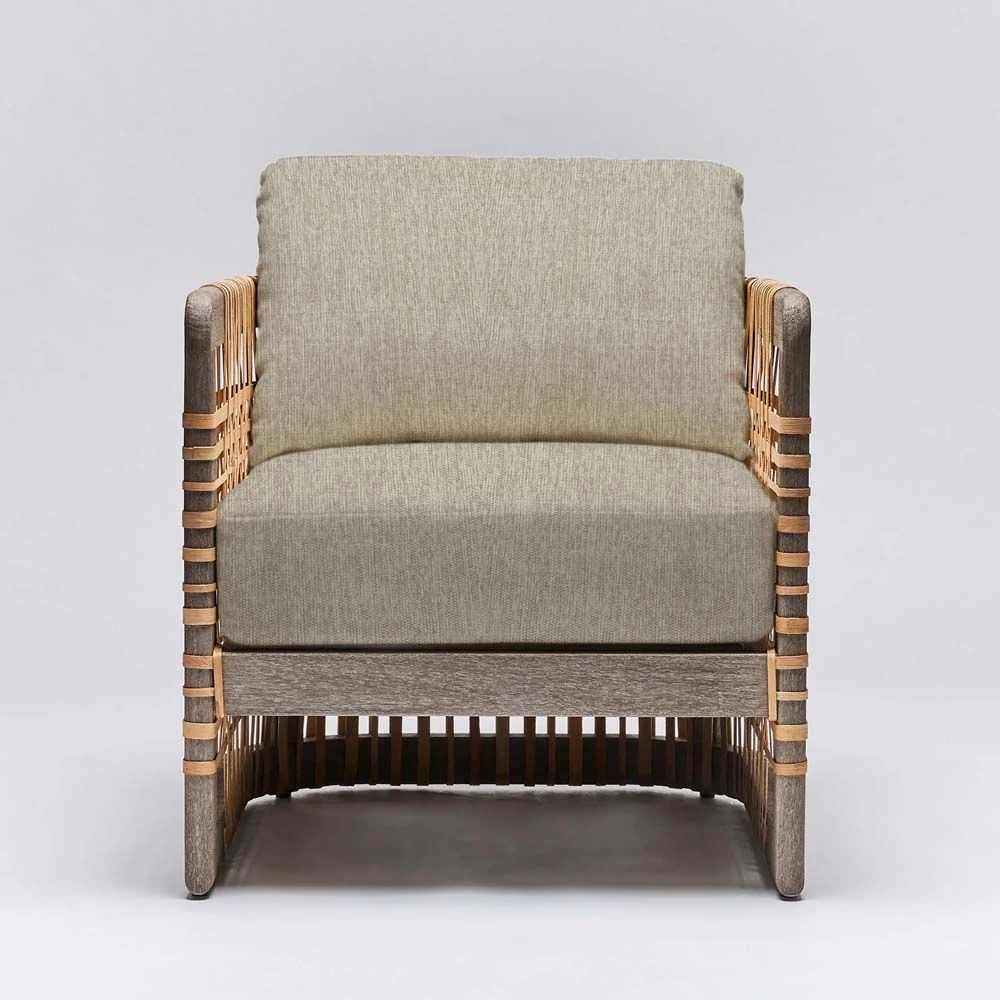 Interlude Palms Lounge Chair Grey Ceruse - Image 7