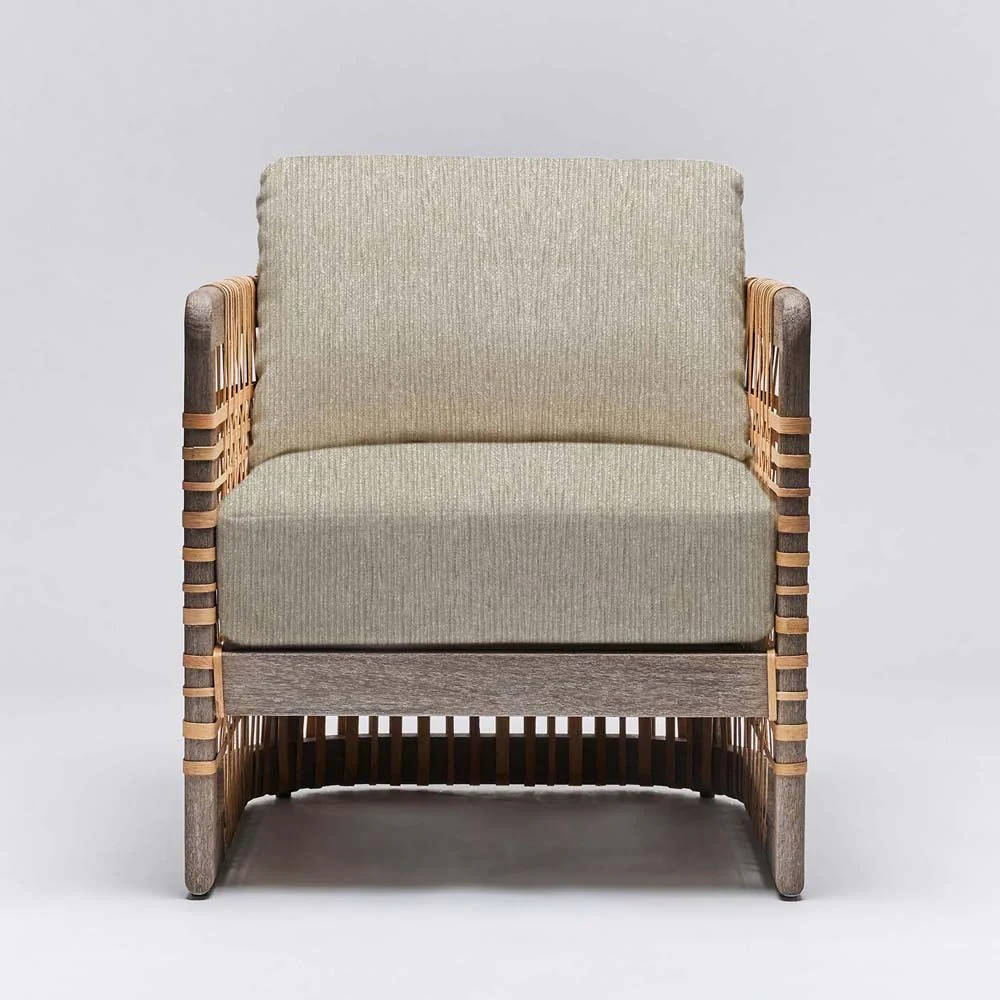Interlude Palms Lounge Chair Grey Ceruse - Image 9