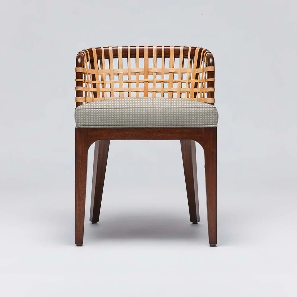 Interlude Palms Side Chair Chestnut - Image 12