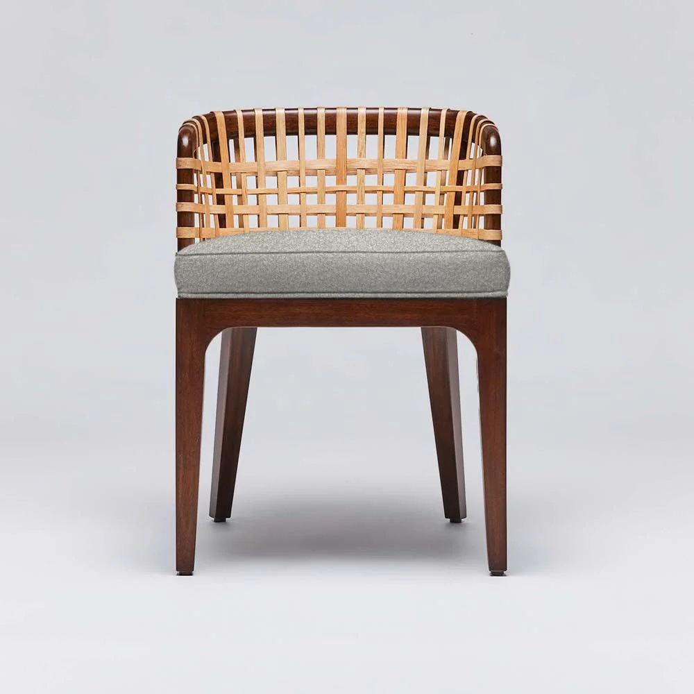 Interlude Palms Side Chair Chestnut - Image 4