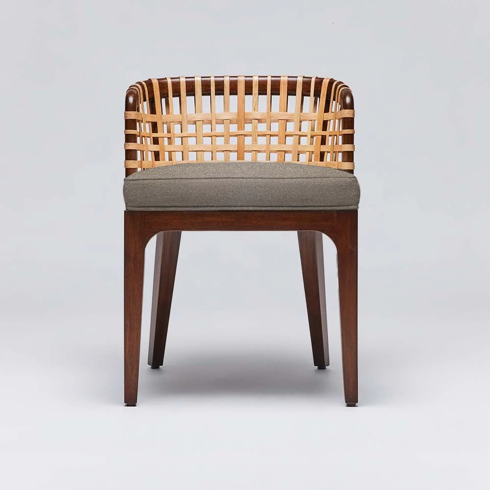 Interlude Palms Side Chair Chestnut - Image 6
