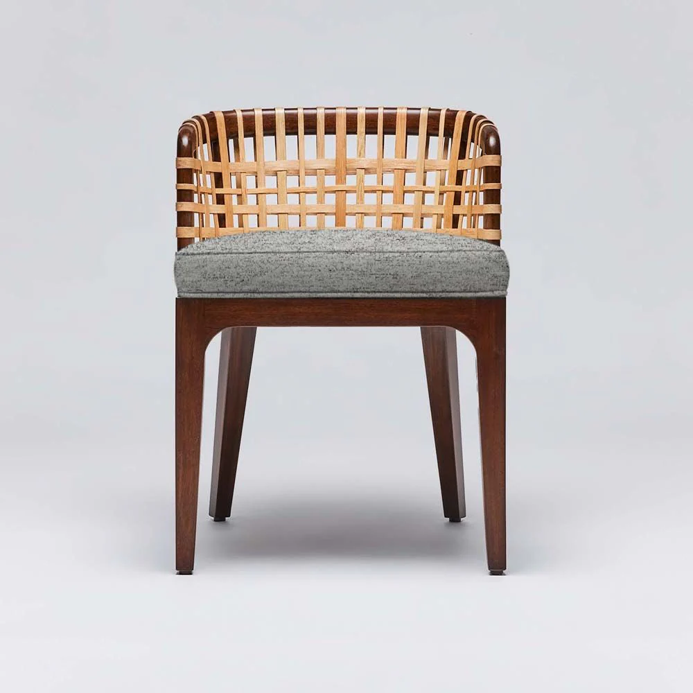 Interlude Palms Side Chair Chestnut - Image 8