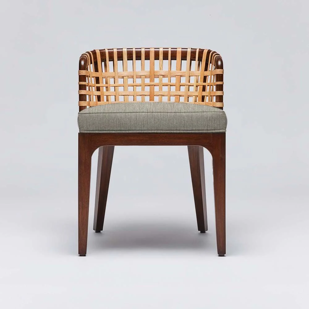 Interlude Palms Side Chair Chestnut - Image 9