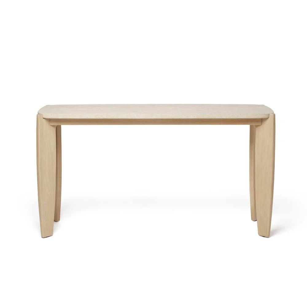 Interlude Rocco Console Travertine - Image 2