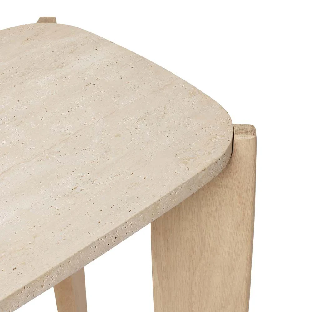 Interlude Rocco Console Travertine - Image 3