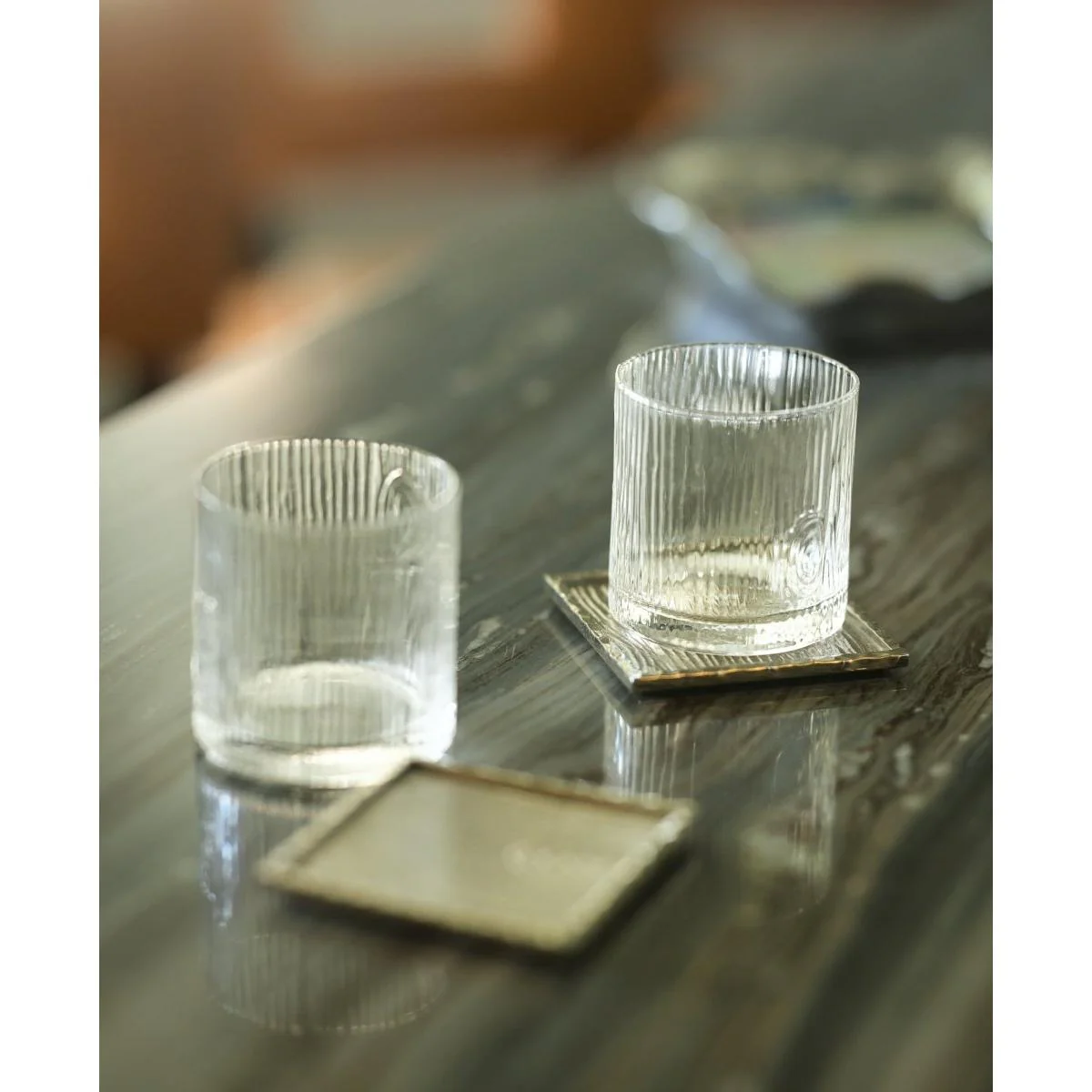 Michael Aram Ivy & Oak Glass and Coaster Gift Set of 2 - Image 2