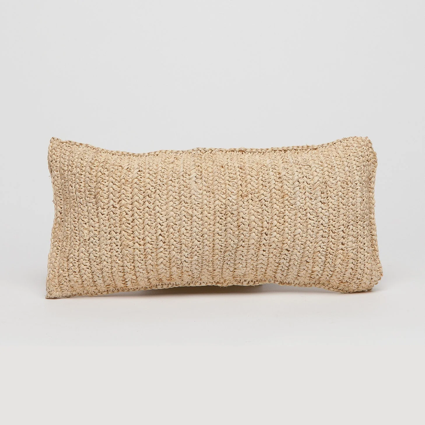 Jasper Natural Raffia Pillow - Set of 2 - Image 2