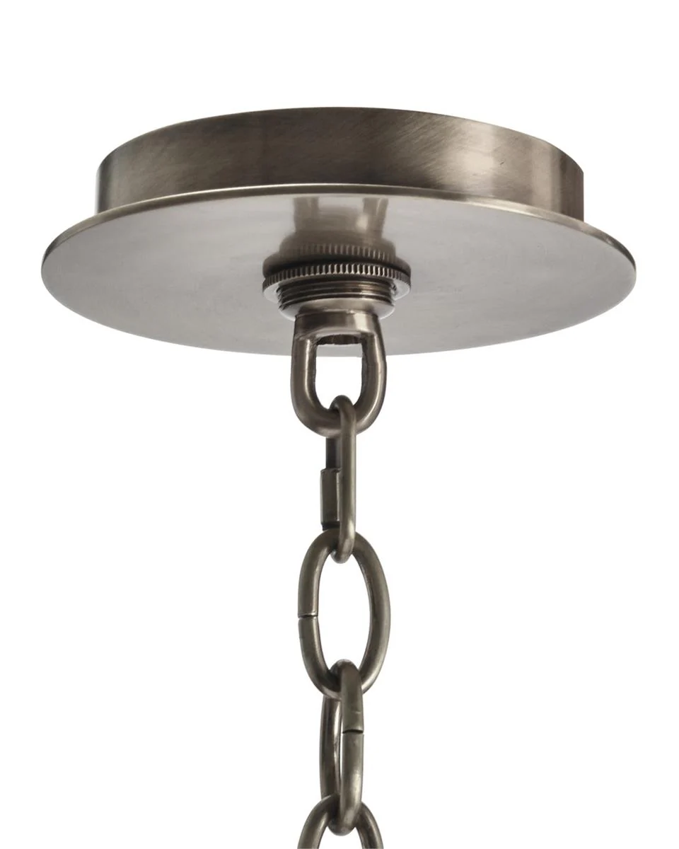 John Richard Acrylic and Nickel Six-Light Chandelier - Image 2