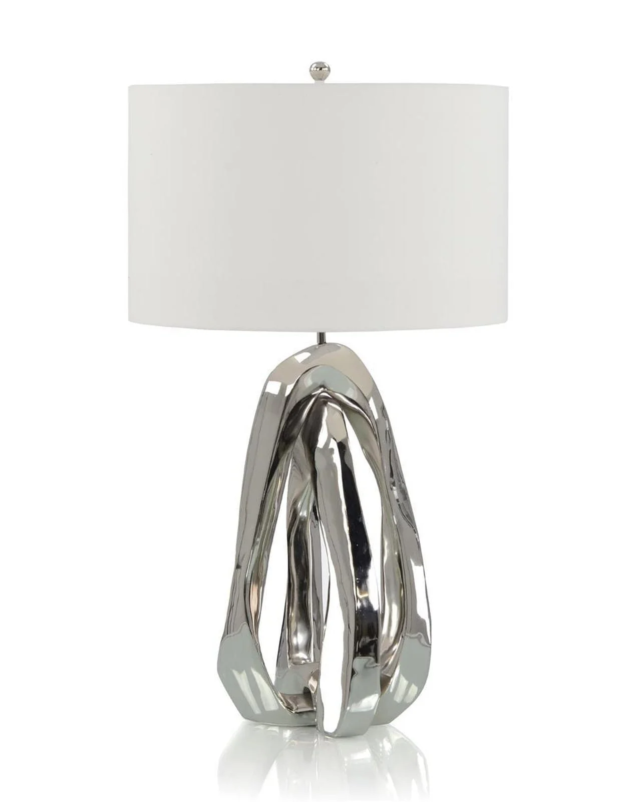 John Richard Amorphic Nickel Table Lamp - Image 2
