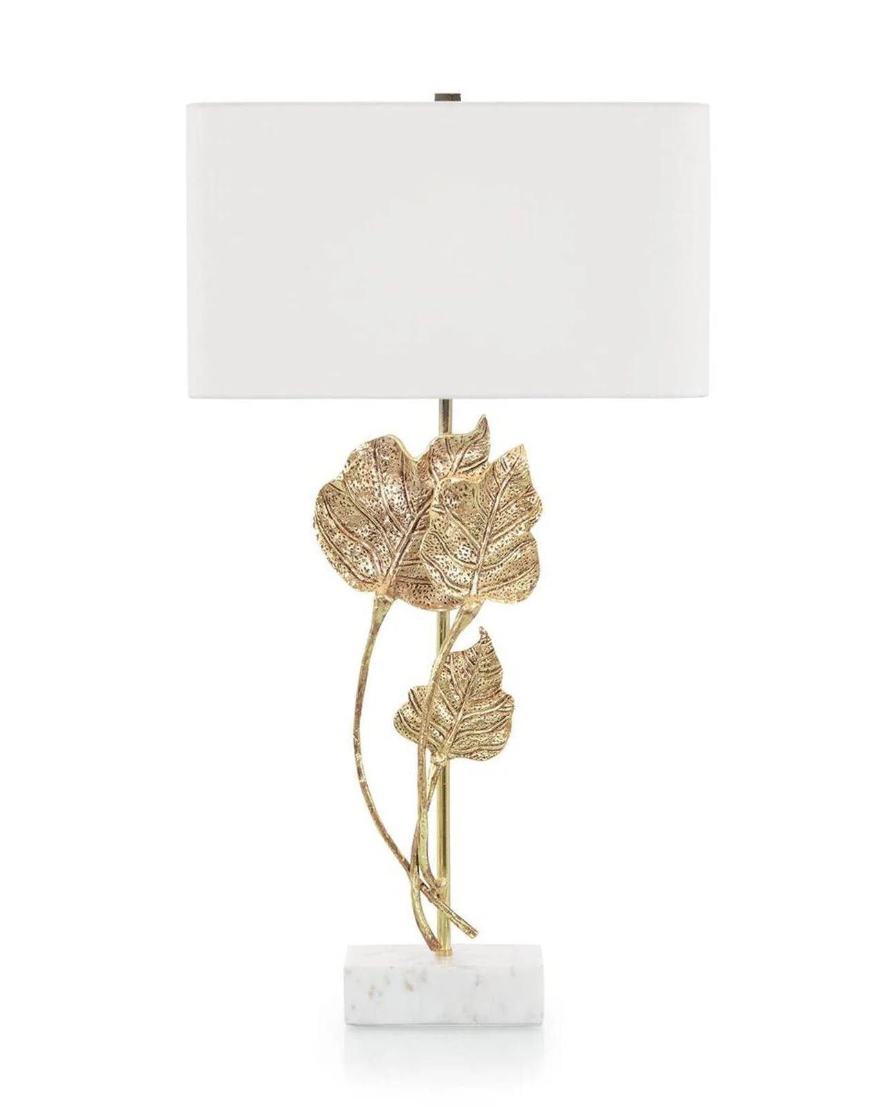 John Richard Antique Gold Leaf Table Lamp - Image 2