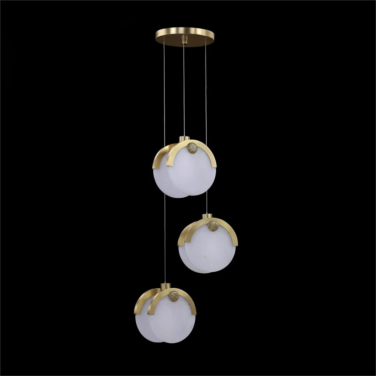 John Richard Astralis Three-Light Pendant Chandelier - Image 2