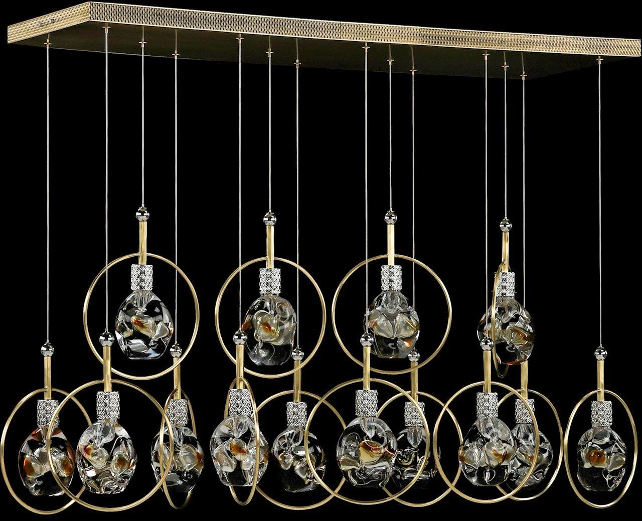 John Richard Bergamo Fourteen-Light Horizontal Chandelier - Image 2