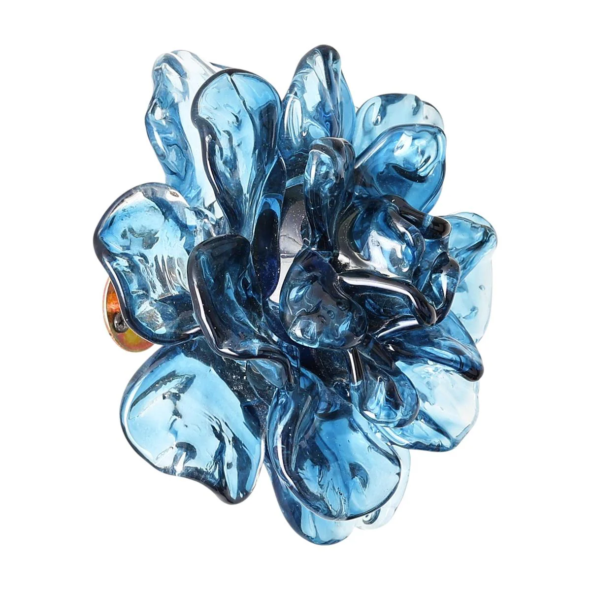 John Richard Cerulean Glass Flower Wall Art - Image 2