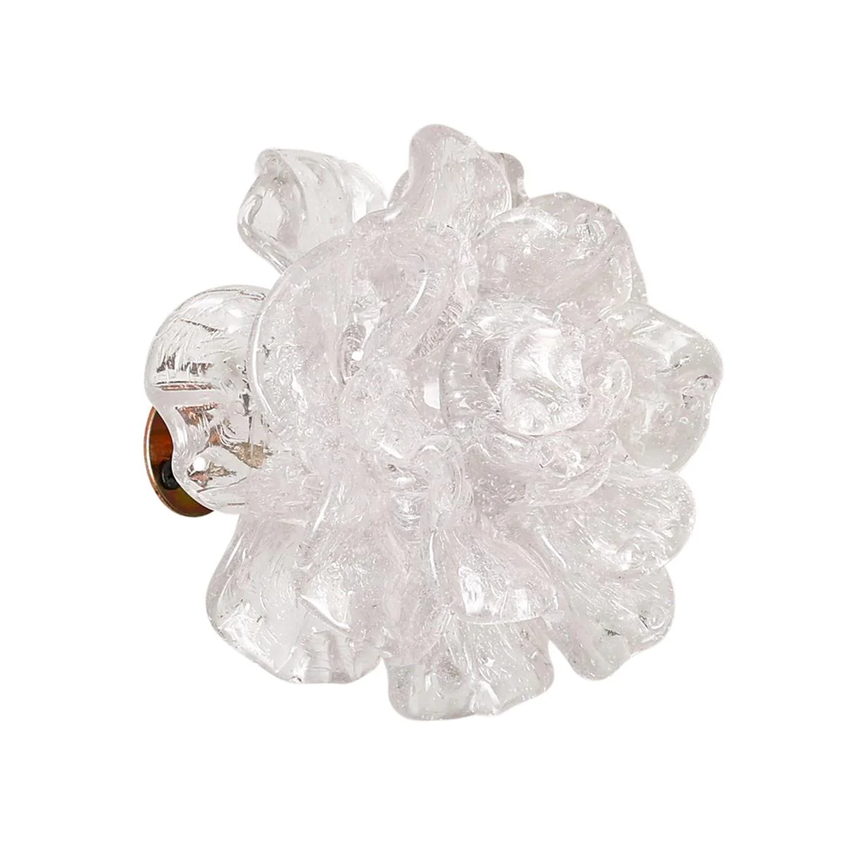 John Richard Clear Glass Flower Wall Art - Image 2