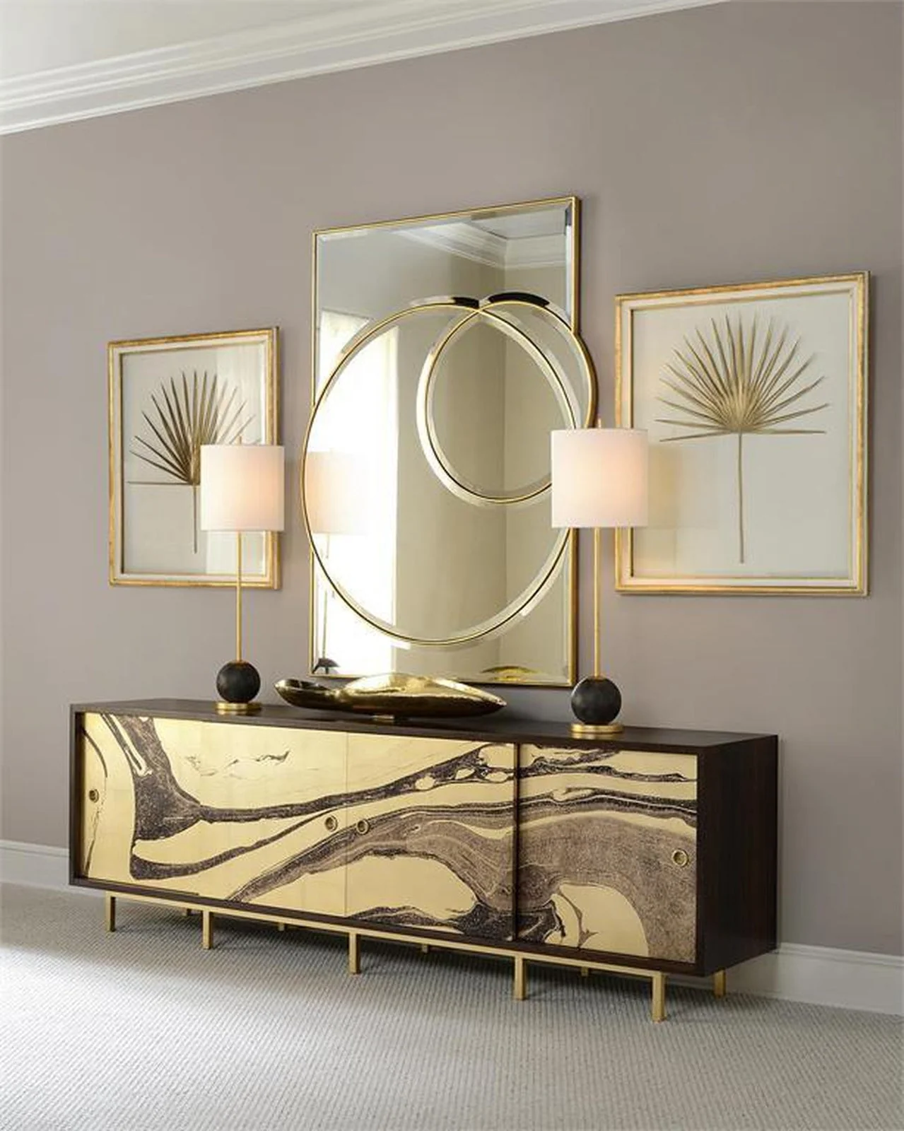 John Richard Concrete Sphere Buffet Lamp - Image 2