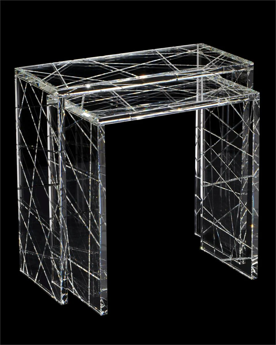 John Richard Crystal Nesting Table - Image 4