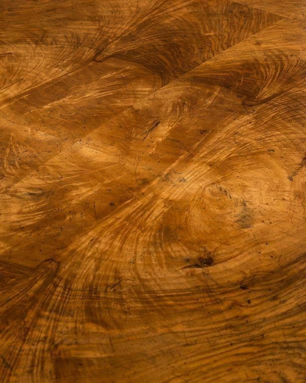 John Richard Curved Walnut Desk - Image 3