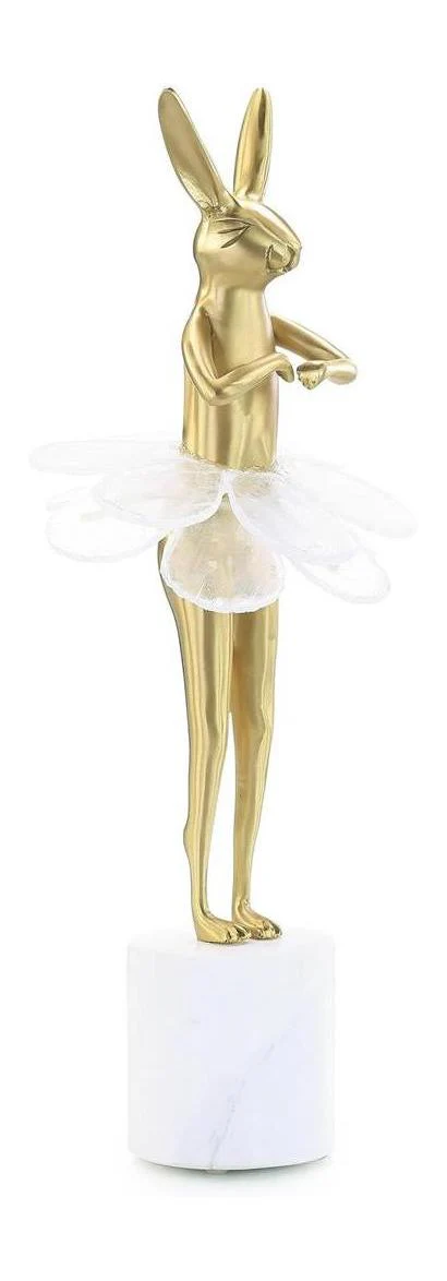 John Richard Decor Ballerina Bunny Sculpture on Marble Base - Image 2