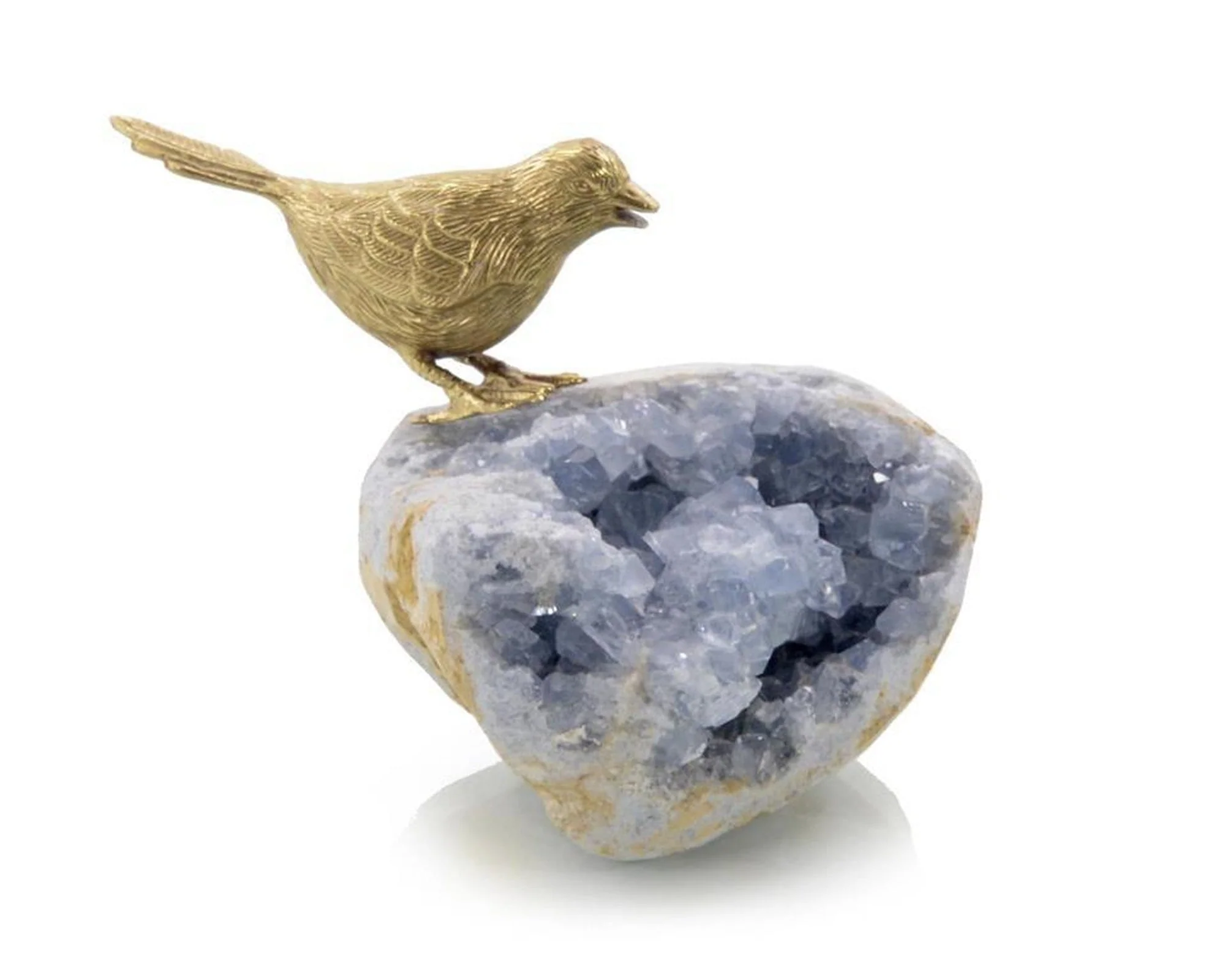 John Richard Decor Bird on Celestite Rock - Image 2