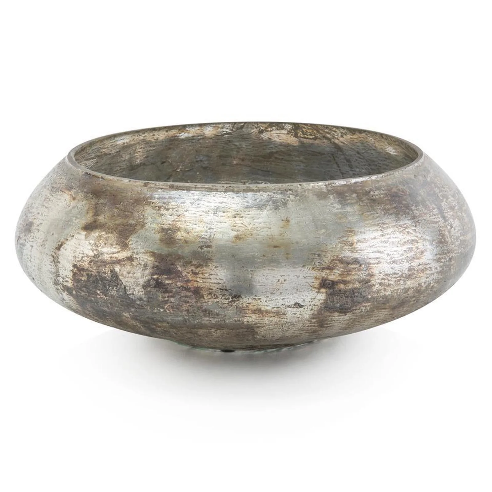 John Richard Decor Burnished Silver Bowl