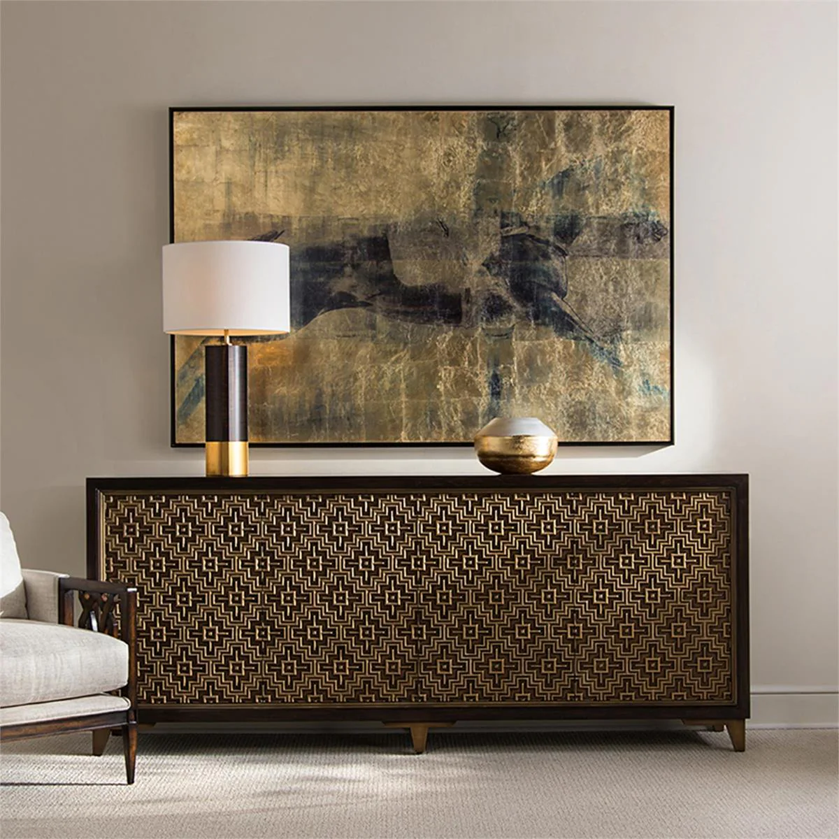 John Richard Decor Carol Benson-Cobb's The Race in Gold - Image 2