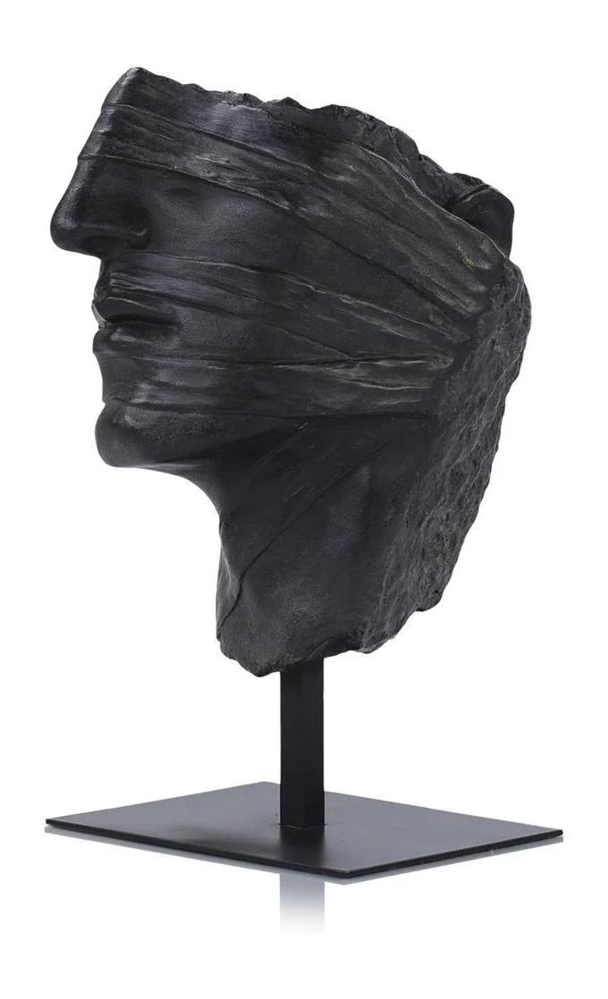 John Richard Decor Countenance Sculpture on Iron Base - Image 2