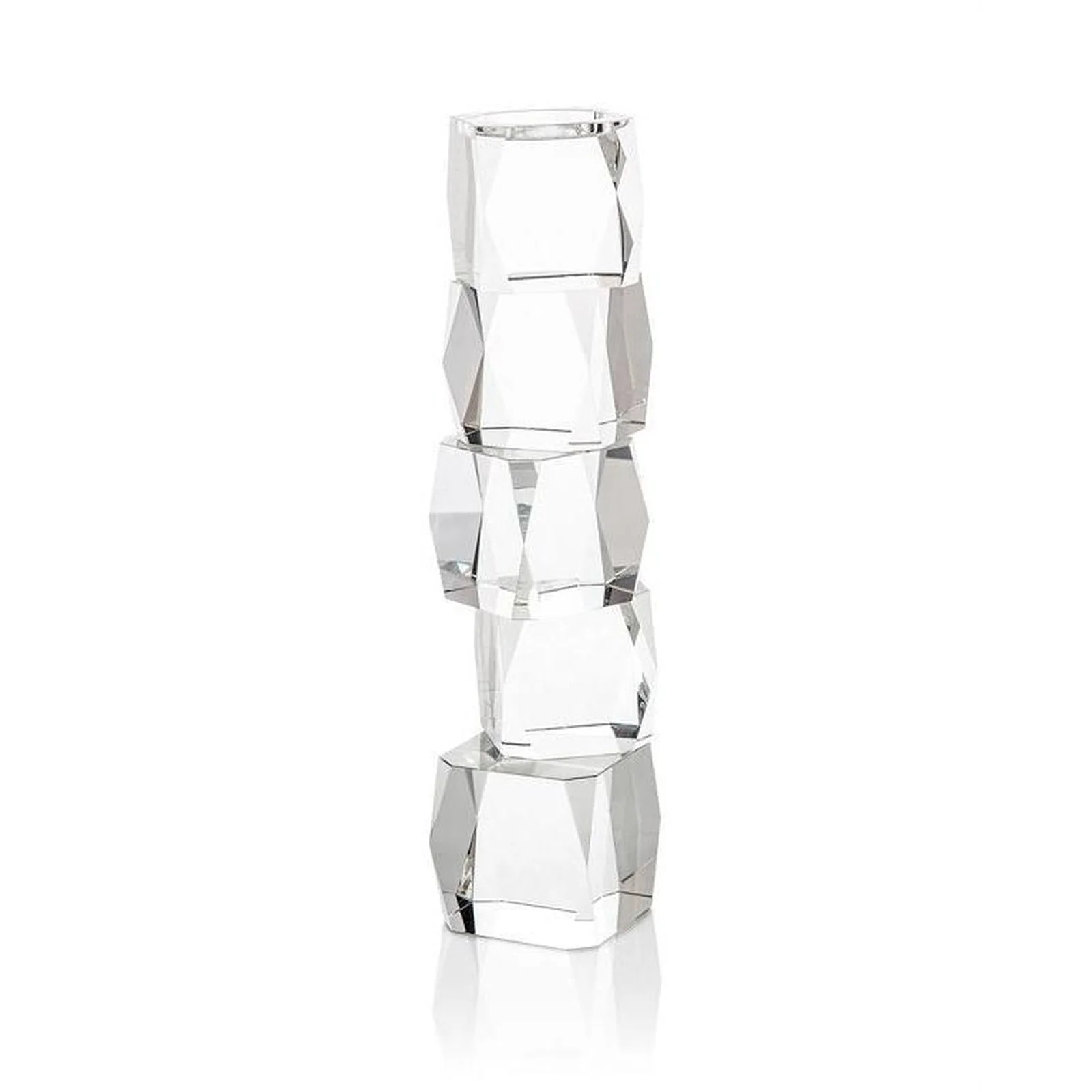 John Richard Decor Crystal Cubist Candleholder 5