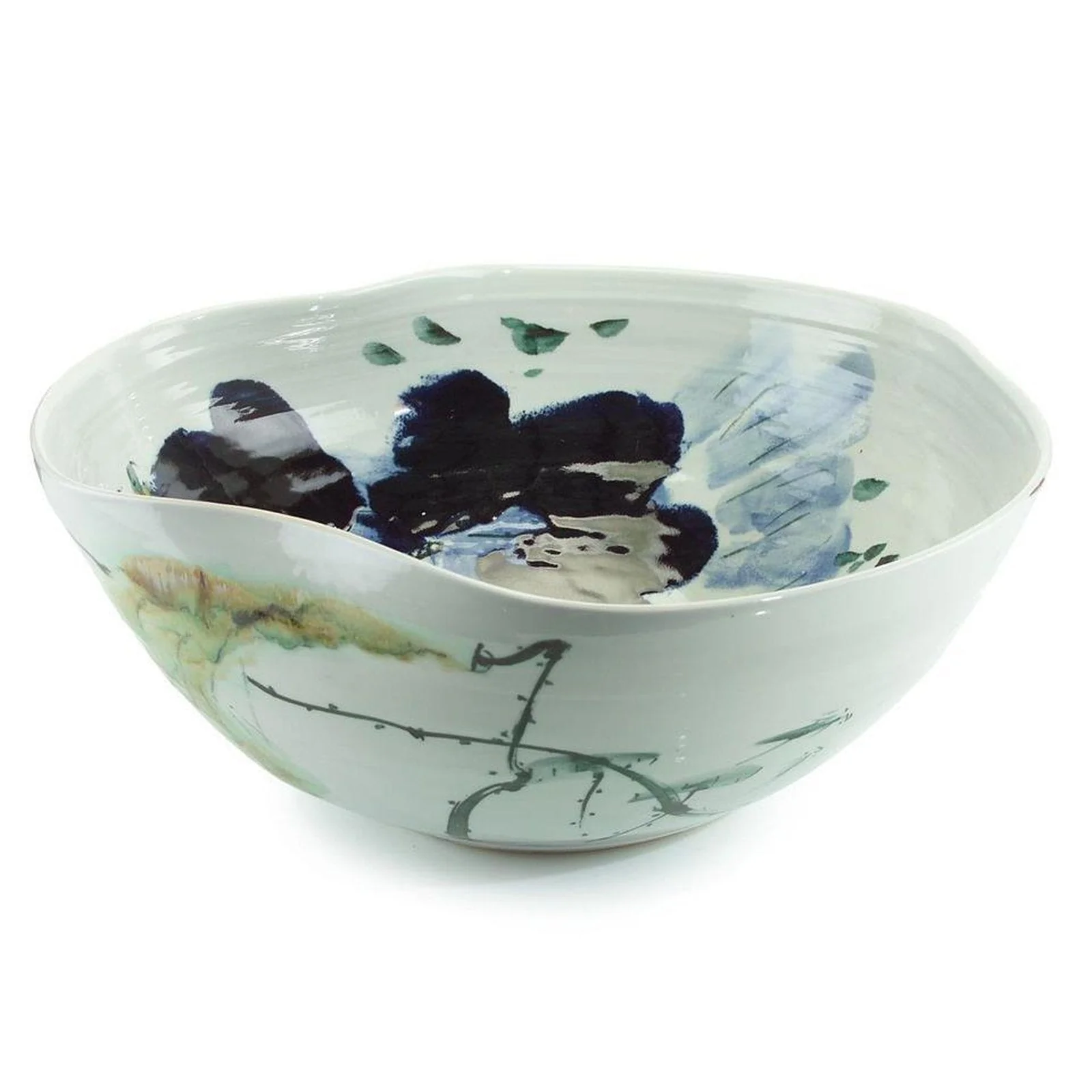 John Richard Decor Curled-Rim Porcelain Bowl - Image 5