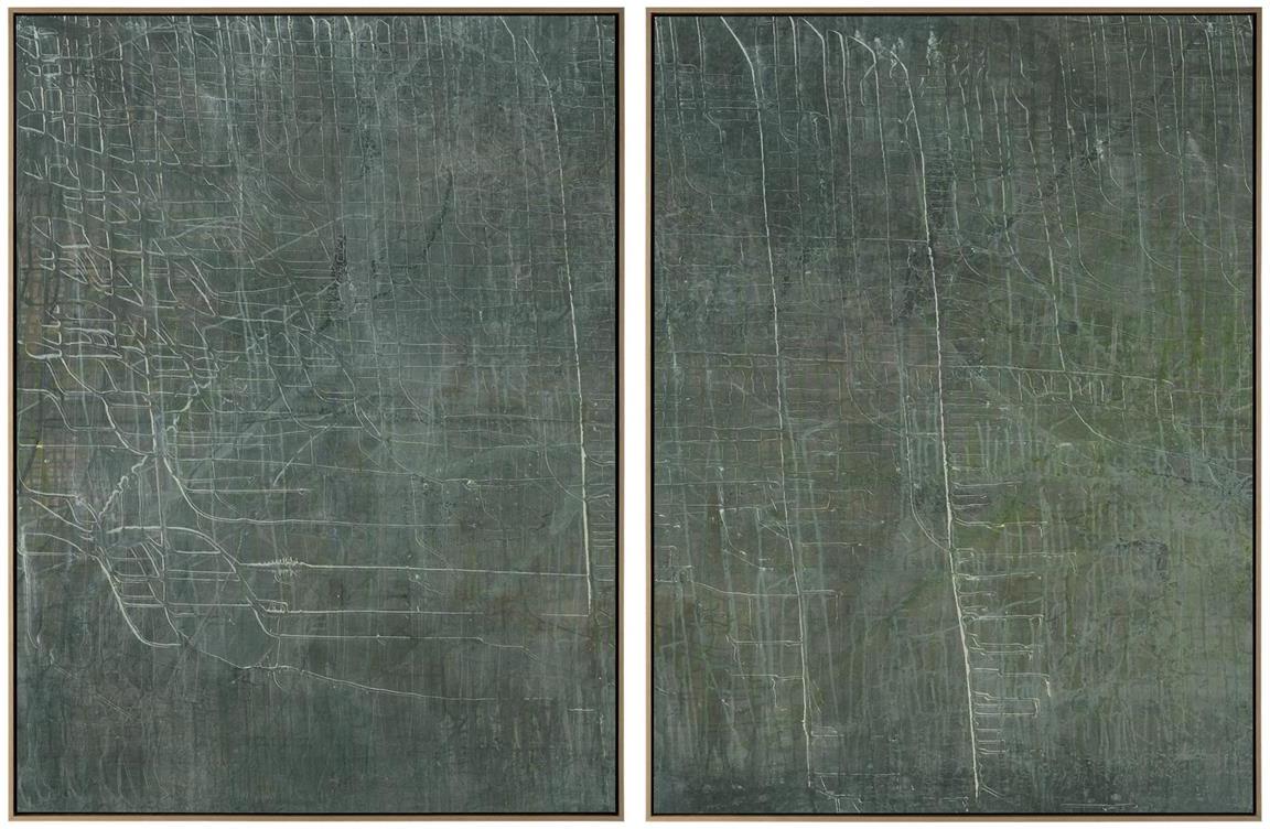 John Richard Decor Debra Ferrari's Zion No. 1-2 Diptych