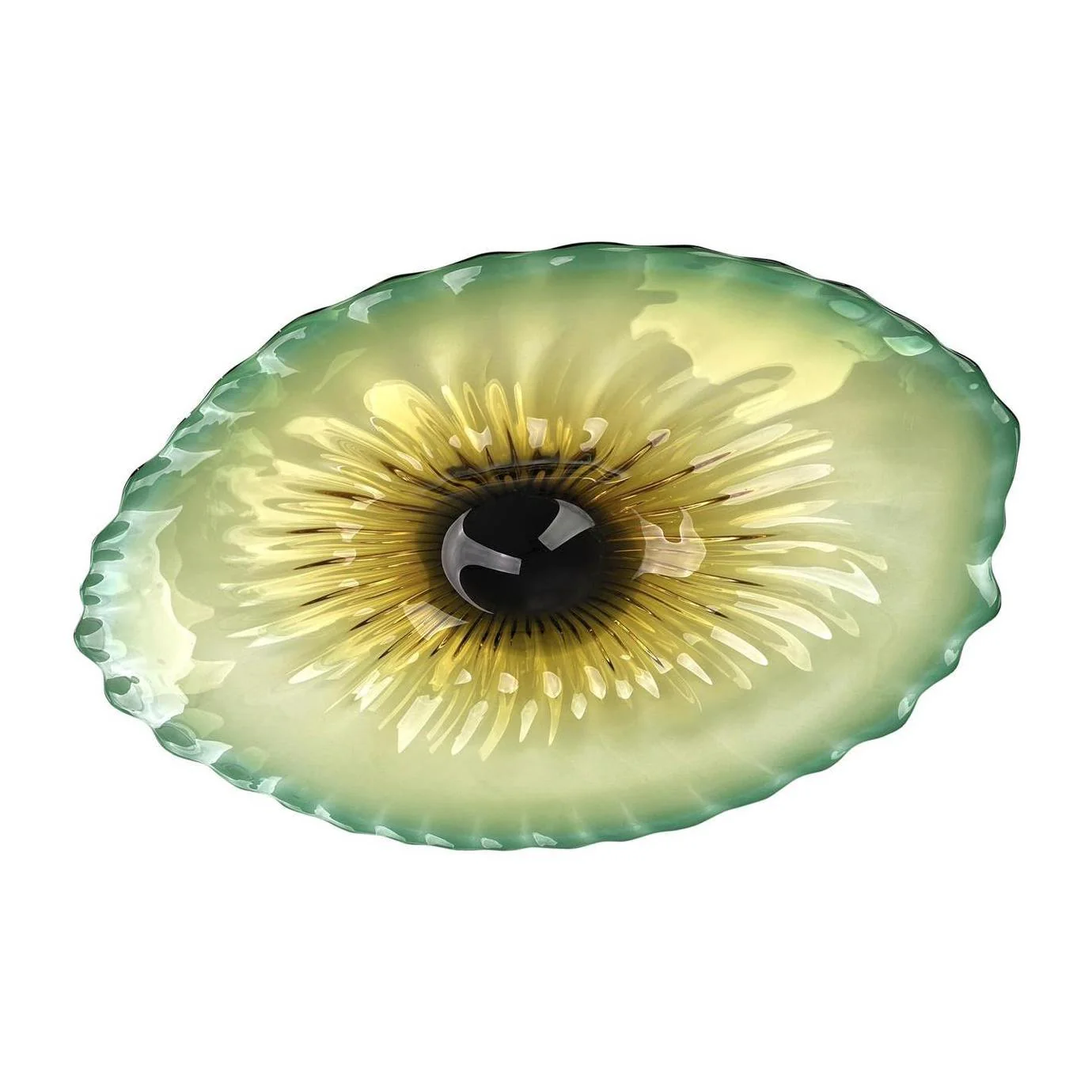 John Richard Decor Eye of the Tiger Handblown Glass Bowl - Image 2