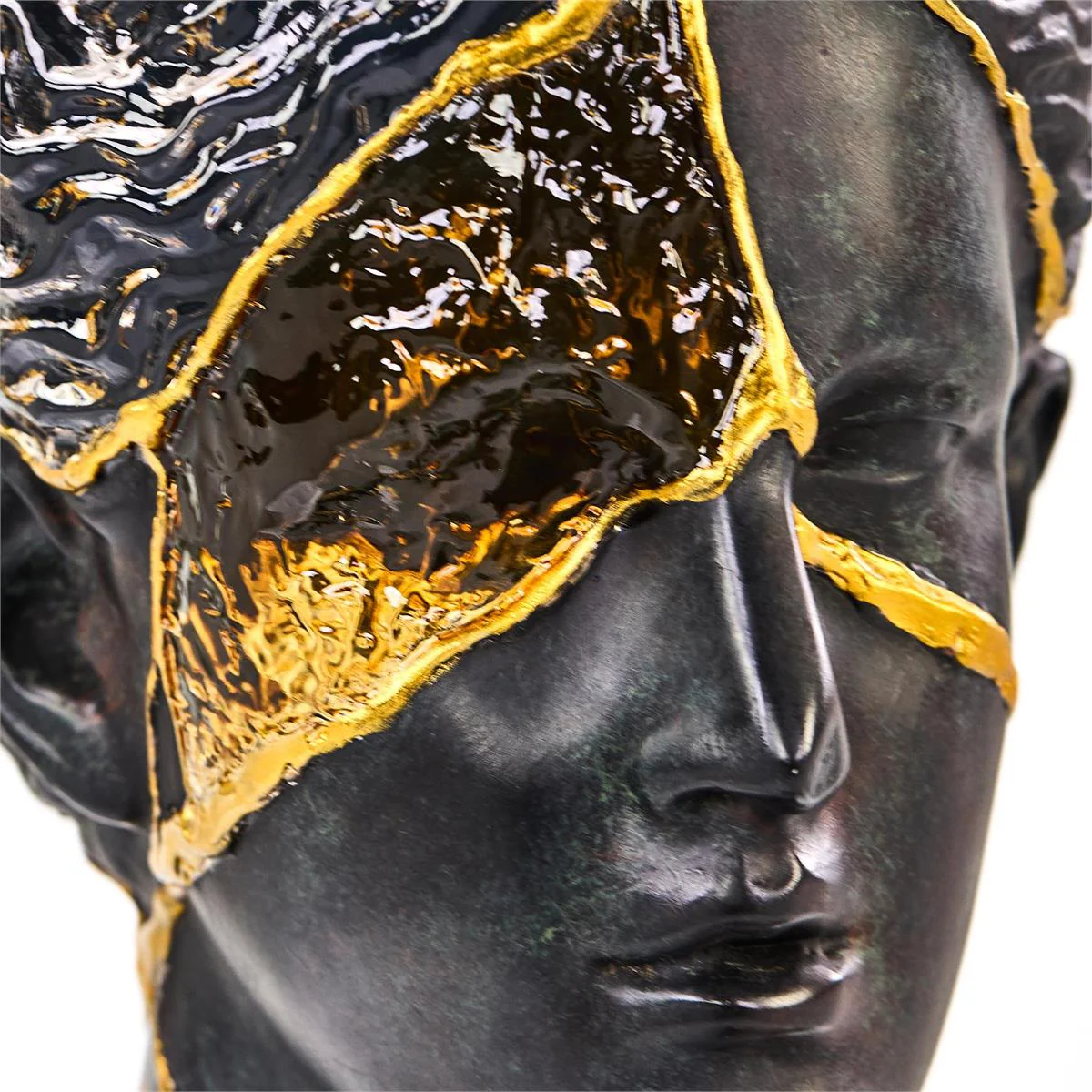 John Richard Decor Fragmented Bust on Marble Base - Image 5