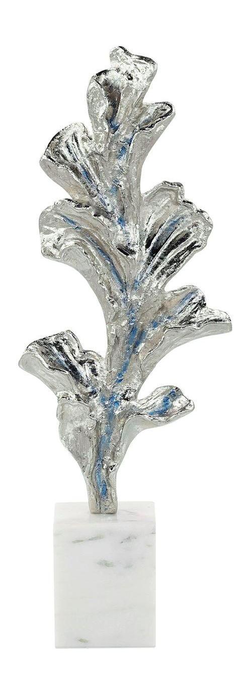 John Richard Decor Gleaming Leaf Sculpture on Marble Base - Image 3