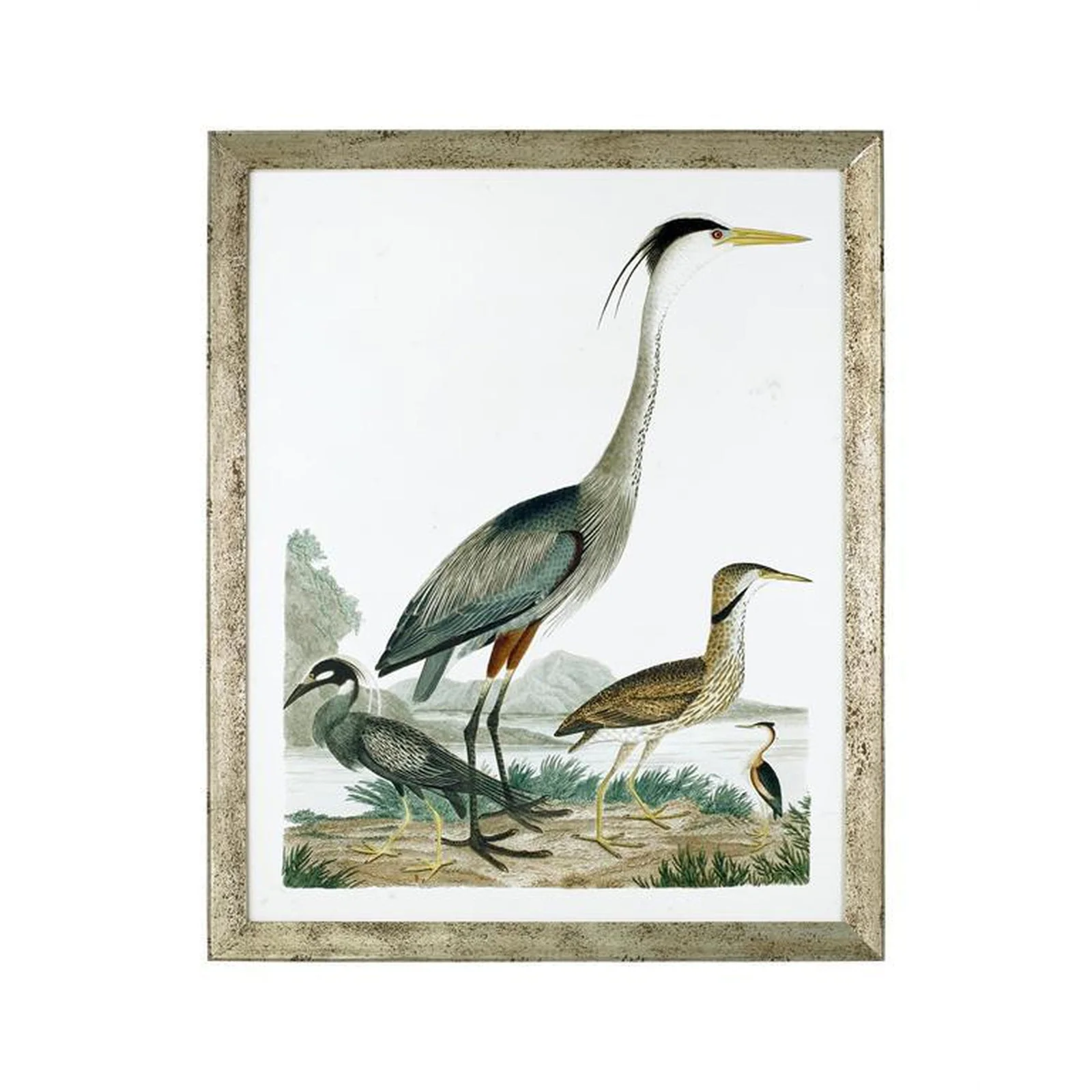 John Richard Decor Large Heron Family Wall Art