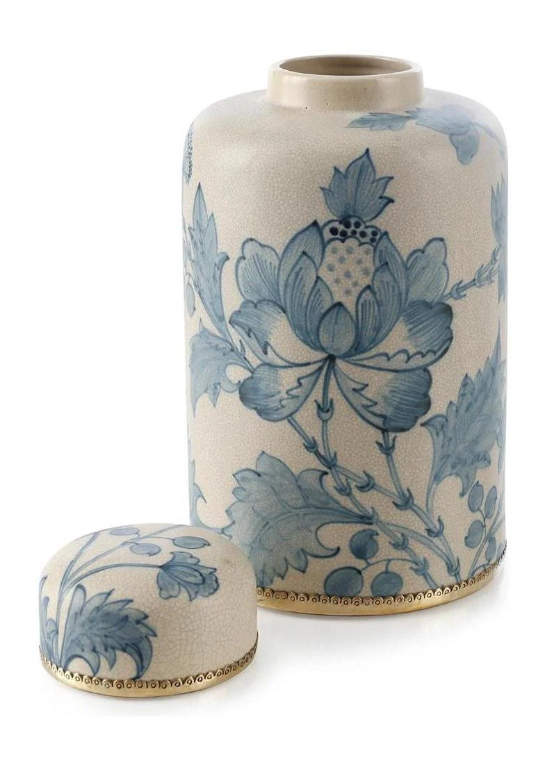 John Richard Decor Lidded Bloom Jar, Tall - Image 2