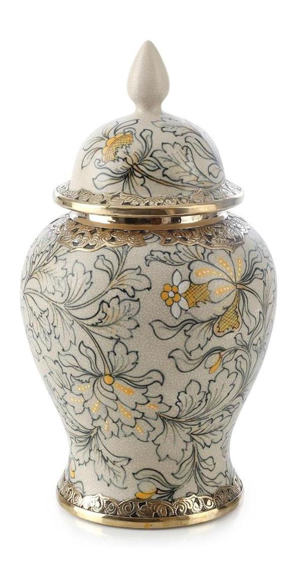 John Richard Decor Lidded Foliage Jar - Image 3