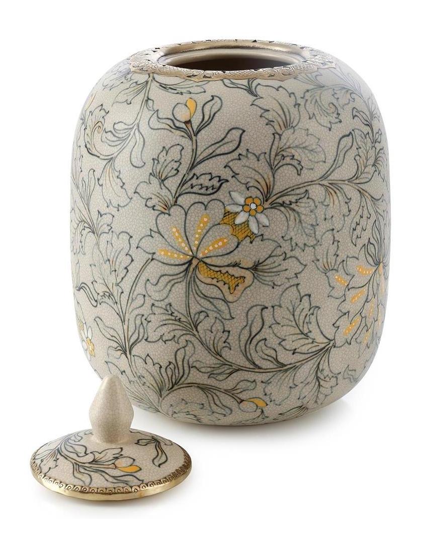 John Richard Decor Lidded Foliage Jar - Image 6