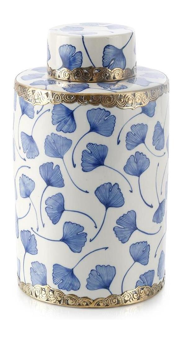 John Richard Decor Lidded Ginkgo Jar - Image 3