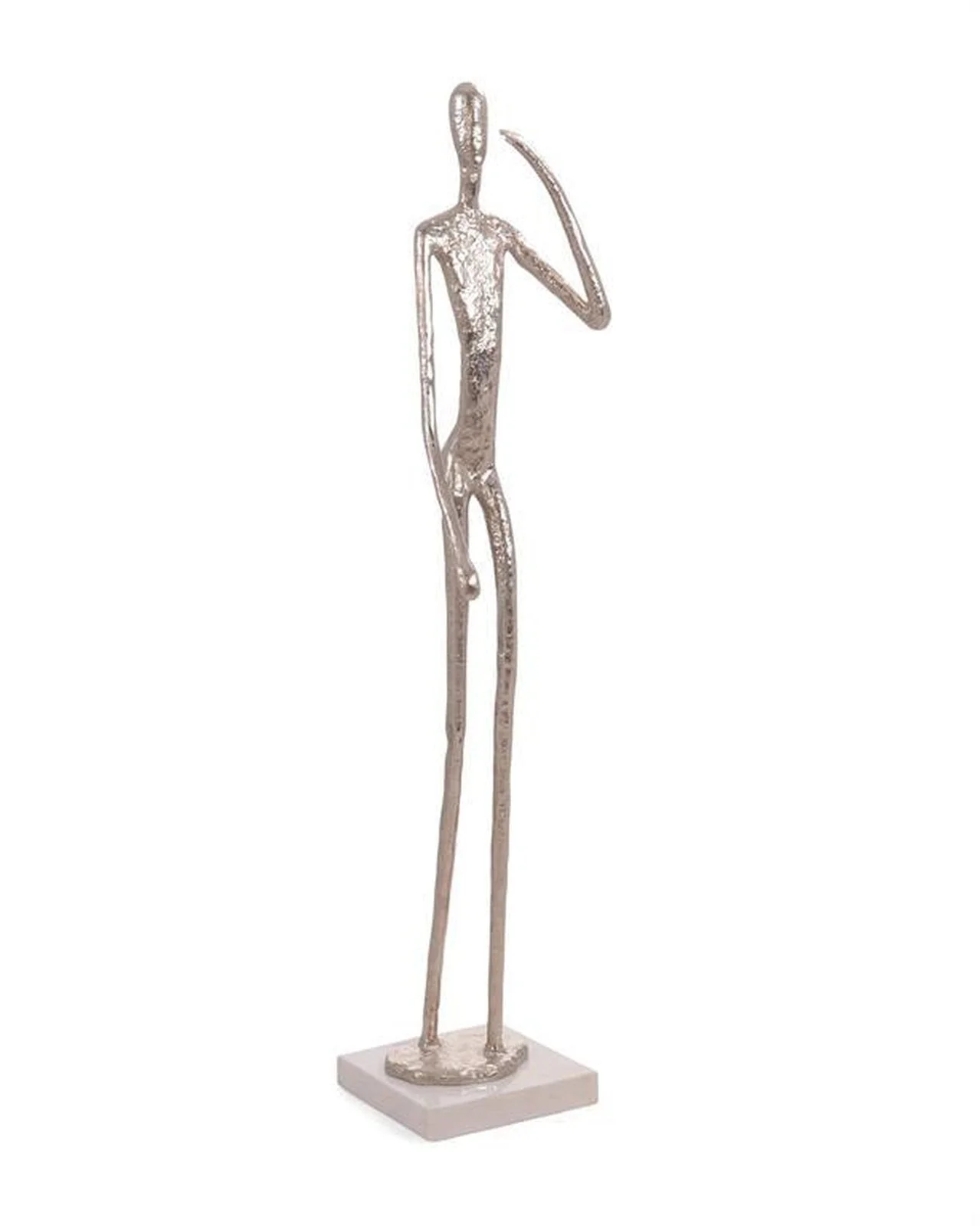 John Richard Decor Nickel Figure Sculpture - Image 3