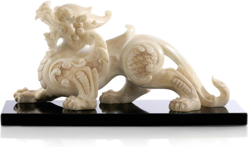 John Richard Decor Pixiu Sculpture on Marble - Image 3