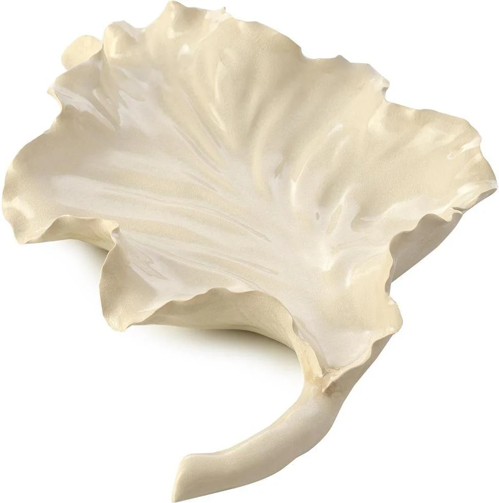 John Richard Decor Porcelain Leaf Bowl - Image 2
