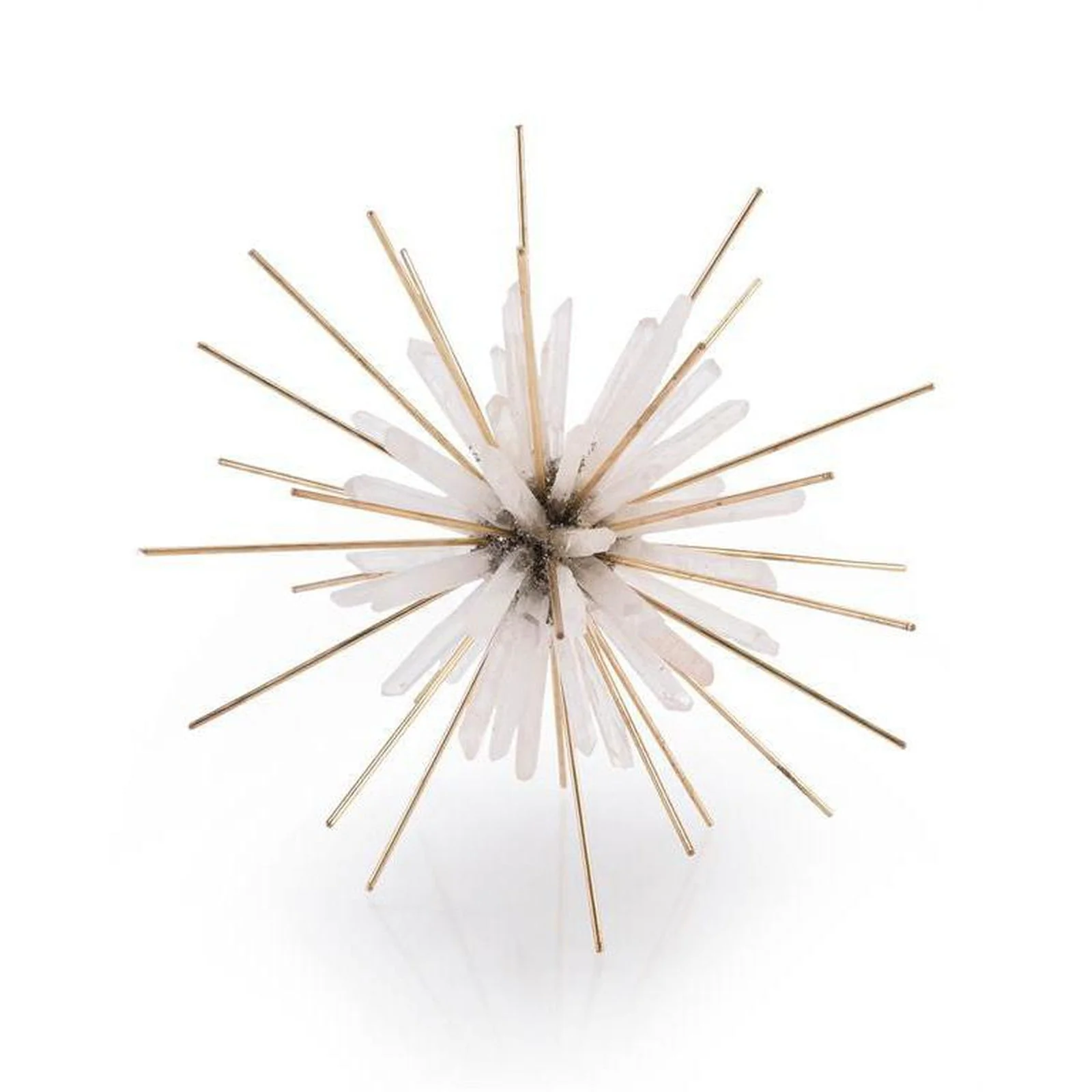 John Richard Decor Quartz and Brass Starburst