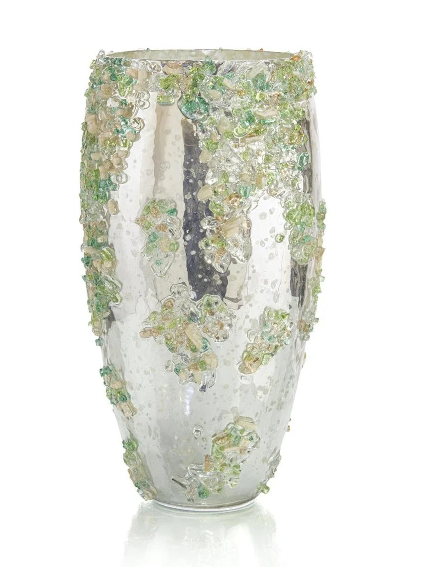 John Richard Decor Sea Glass Mirror Vase - Image 2
