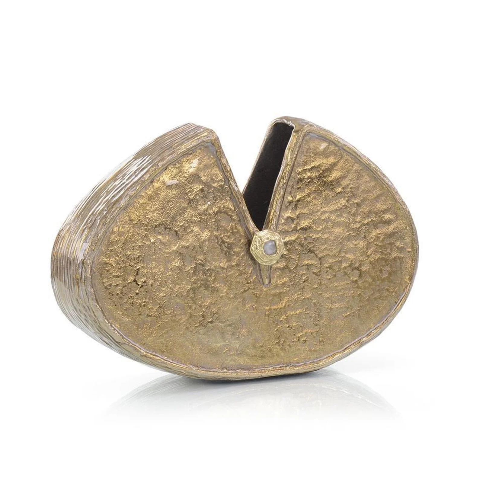 John Richard Decor Silver and Gold Enameled Vase - Image 2