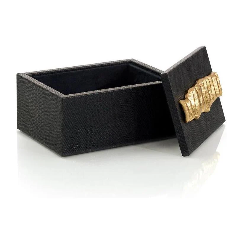 John Richard Decor Trapz Vegan Snakeskin Box - Image 2